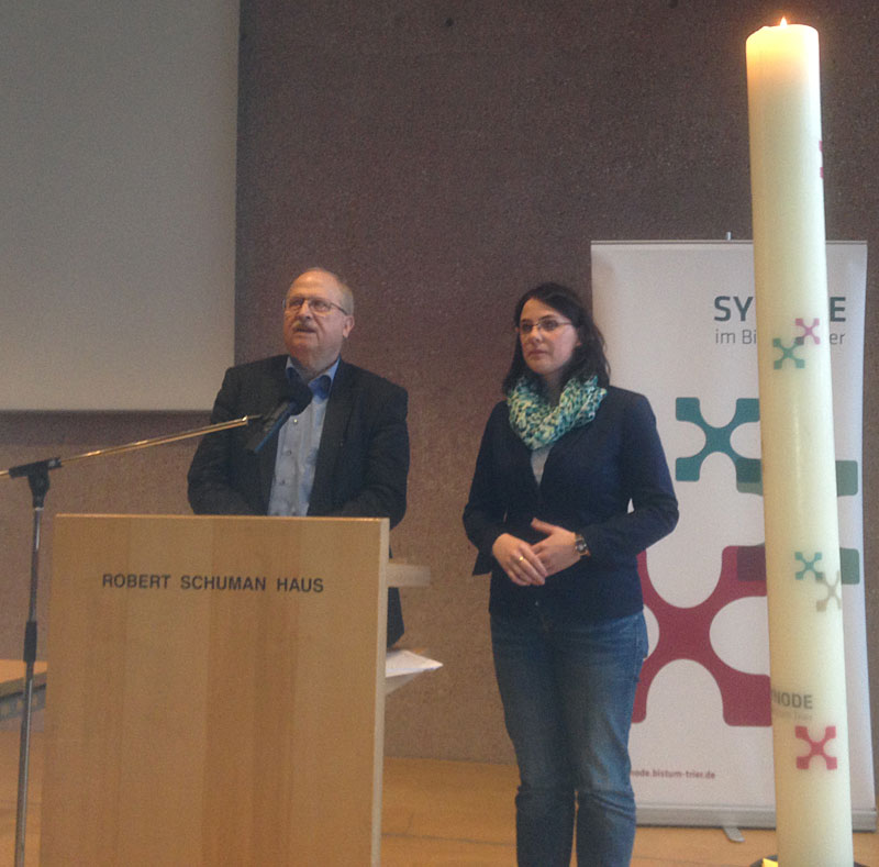 AG-Treffen der Synode - Anja Peters und Wolfgang Drehmann