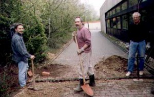 ...verlegten die Lehrer die Internetleitung.