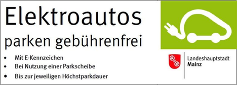 Elektroauto Parken in Mainz kostenlos