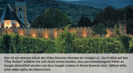 Die Landeshauptstadt Mainz nutzt den Video-Dienst Youtube.  Vor einem Klick auf den Play-Button empfängt Youtube keine Daten und setzt keine Cookies. Nähere Informationen über Youtube finden Sie in den Datenschutzinformationen zu unserem Youtube-Kanal: www.mainz.de/datenschutz