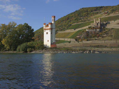 Mäuseturm bei Bingen, Ruine Ehrenfels bei Rüdesheim © Romantischer Rhein Tourismus GmbH, gierfotobonn.eu