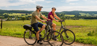 Radfahren mit Rückenwind bei Rennerod - Foto: Dominik Ketz © Westerwald Gäste-Service e.V.