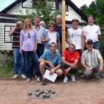 Teilnehmer bei der 3. Boule-Dorfmeisterschaft im Jahr 2012