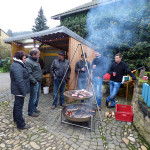 Weihnachtsmarkt 2014 - Wildbratwurst und Steak