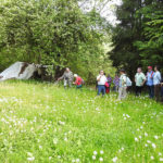 Botanische Wanderung 2016 - Gruppe am Waldrand