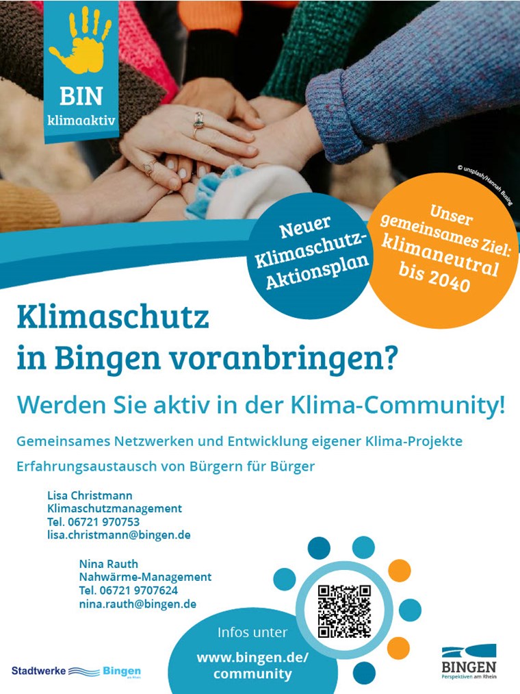 Flyer Klima-Community Bingen