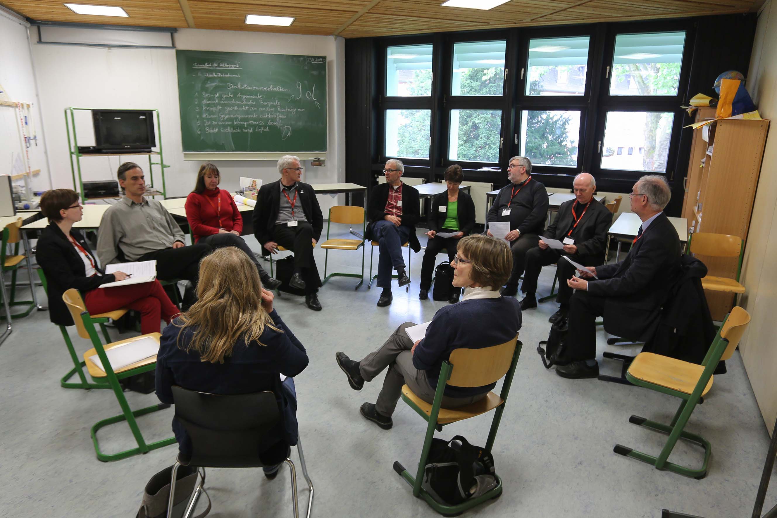 Gespräch in einer Arbeitsgruppe