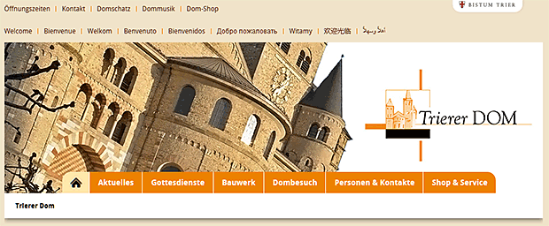 Link zum Trierer Dom / Dominformation