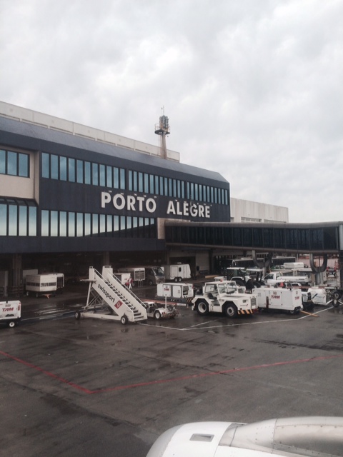 Auf dem Flughafen von Porto Alegre