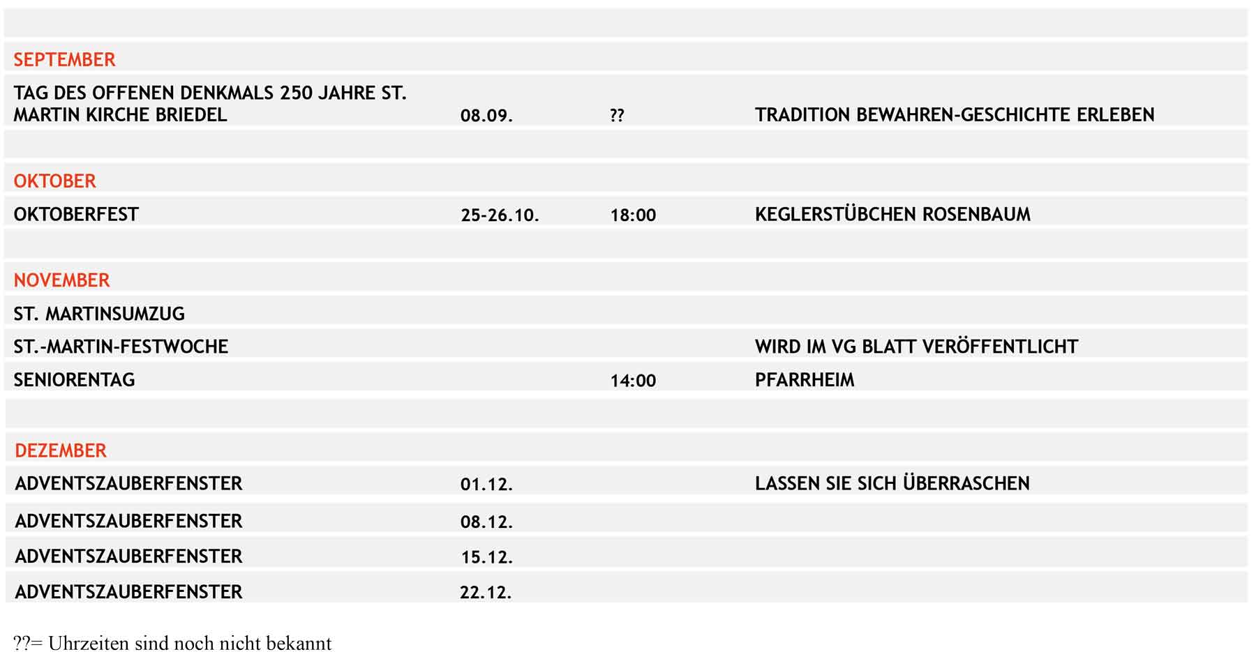 Veranstaltungsplan 2024 2