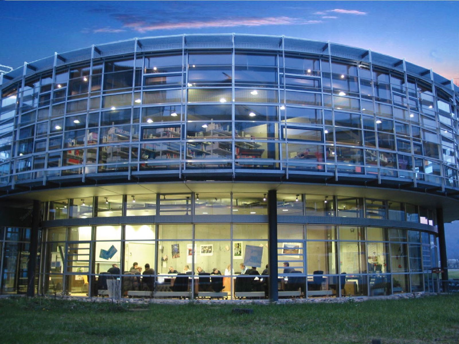 Library - Media Centre - at night