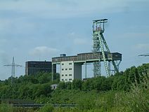 Förderturm der Grube Georg bei Willroth im Westerwald