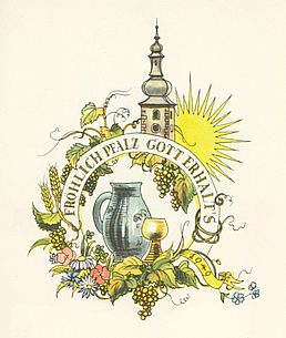 Fröhlich Pfalz, Gott erhalt's (Zeichnung von Leo Faller)