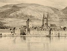 Ausschnitt aus: F. C. Vogels Panorama des Rheins ... Frankfurt/Main, 1833