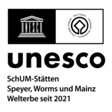 Logo SchUM-Stätten Speyer, Worms und Mainz, Welterbe seit 2021