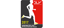 Logo genehmigter Lauf/ Bestenlistenfähige Strecke © Deutscher Leichtathletik Verband