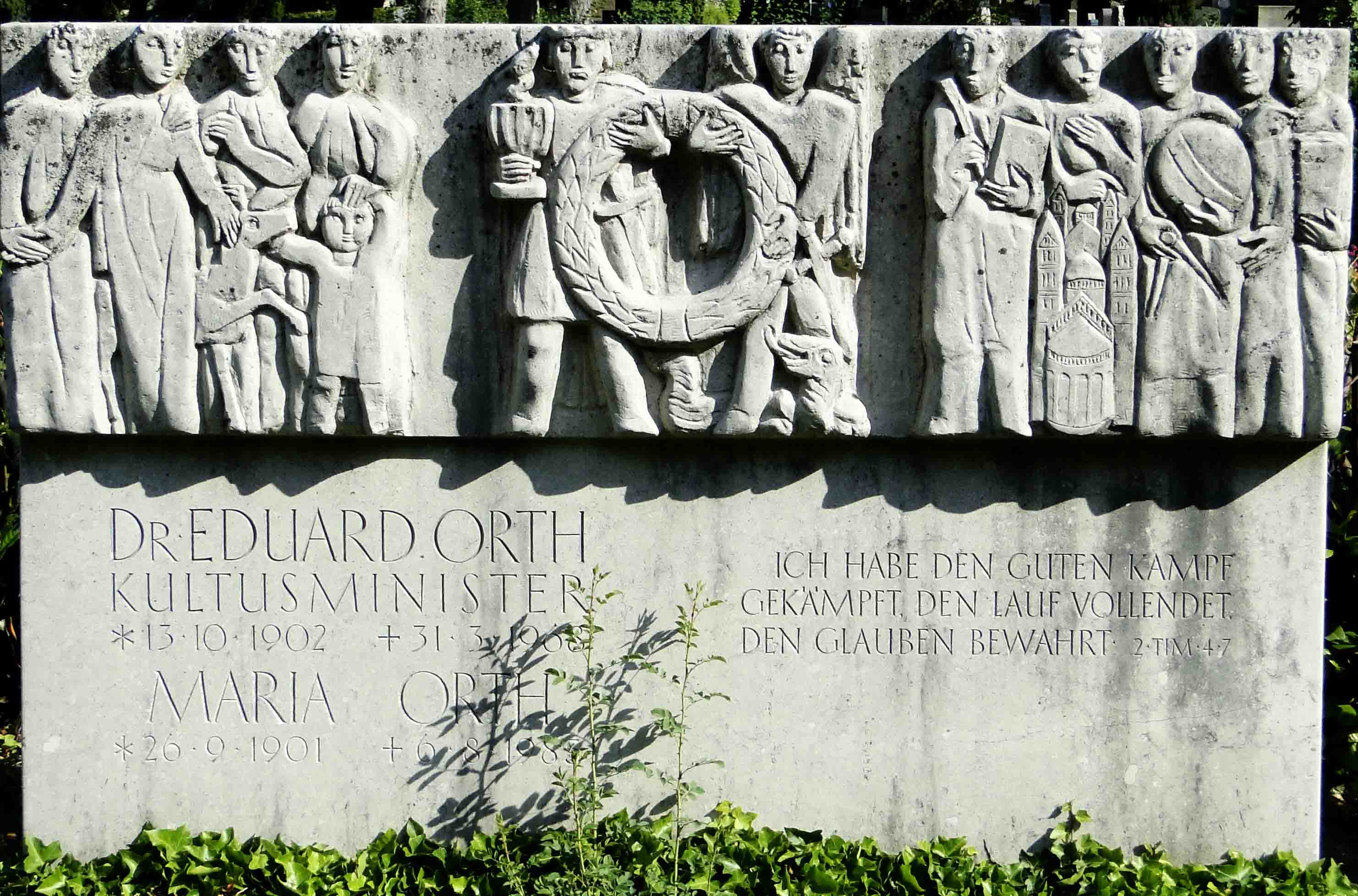 Ehrengrab des ehemaligen Kultusministers Dr. Eduard Orth auf dem Speyerer Friedhof, Foto © Stadt Speyer