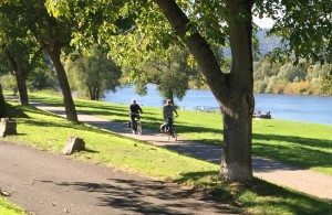 Radfahren an der Mosel