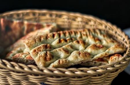 Brotkorb mit Fladenbrot