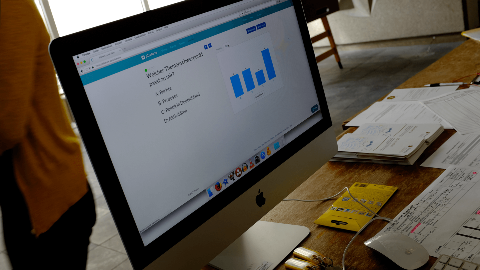 Gruppenzuteilung mit Plickers