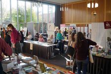 Blick in den Aussstellungsraum der Büchermesse.