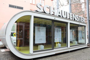 Das Schaufenster im Gutenberg-Museum. 