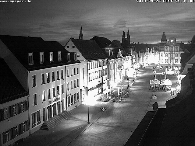 Blick vom Stadthaus in die Maximilianstraße, © Stadt Speyer