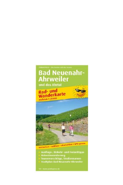 Bicycling and hiking map Bad Neuenahr-Ahrweiler and the Ahr Valley