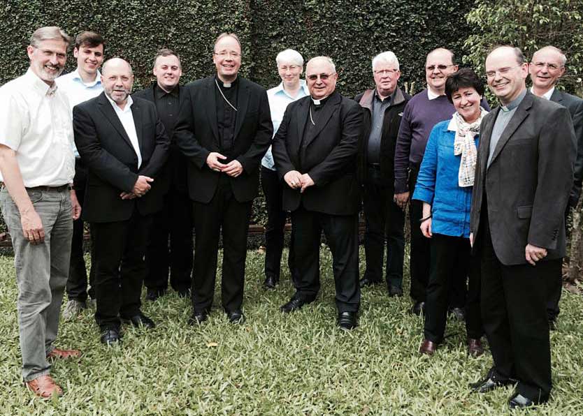 Delegation bei Bischof Hastenteufel in Novo Hamburgo