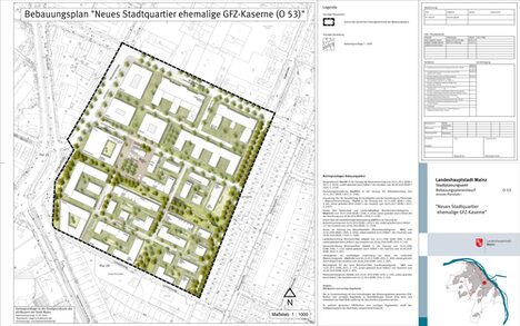 Bebauungsplanentwurf GFZ-Kaserne