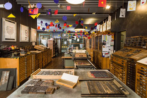 Blick in den Druckladen des Gutenberg-Museums. © Gutenberg-Museum, Foto: Carsten Costard