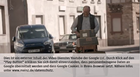 Die Landeshauptstadt Mainz nutzt den Video-Dienst Youtube.  Vor einem Klick auf den Play-Button empfängt Youtube keine Daten und setzt keine Cookies. Nähere Informationen über Youtube finden Sie in den Datenschutzinformationen zu unserem Youtube-Kanal: www.mainz.de/datenschutz