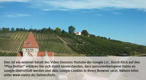 Die Landeshauptstadt Mainz nutzt den Video-Dienst Youtube.  Vor einem Klick auf den Play-Button empfängt Youtube keine Daten und setzt keine Cookies. Nähere Informationen über Youtube finden Sie in den Datenschutzinformationen zu unserem Youtube-Kanal: www.mainz.de/datenschutz