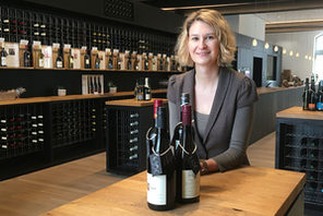 Katharina Ferch in der Vinothek © Gisela Kirschstein