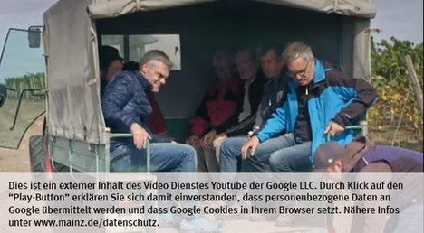 Die Landeshauptstadt Mainz nutzt den Video-Dienst Youtube.  Vor einem Klick auf den Play-Button empfängt Youtube keine Daten und setzt keine Cookies. Nähere Informationen über Youtube finden Sie in den Datenschutzinformationen zu unserem Youtube-Kanal: www.mainz.de/datenschutz