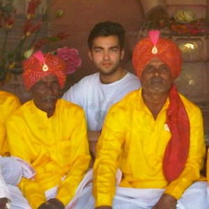 Prinz Peter in Varanasi, Indien