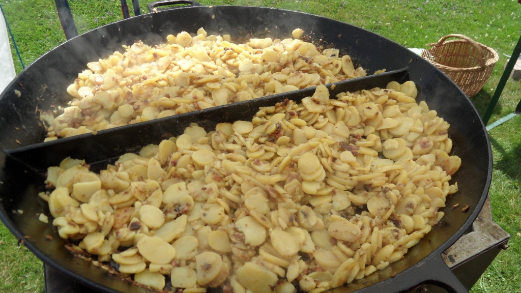 Bratkartoffeln in der Pfanne