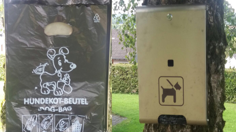 Hundekotbeutel gegen Tretminen