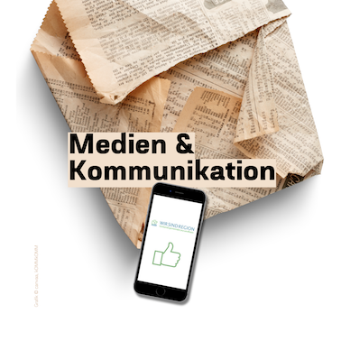 Presse, Medien, Kommunikation | Foto © canva | Grafik © zwozwo8|kOMMkOMM