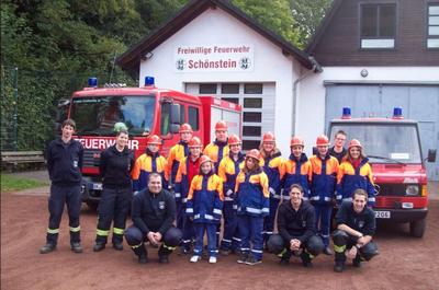 Gruppenfoto Jugendfeuerwehr Schönstein