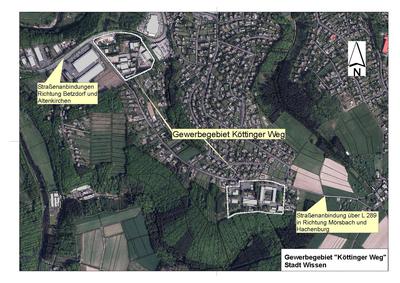 Luftbild Gewerbegebiet Köttinger Weg