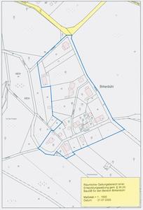 Entwicklungssatzung Birkenbühl - Planzeichnung