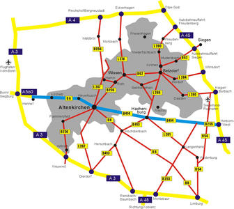 Verkehrsgrafik Landkreis Altenkirchen