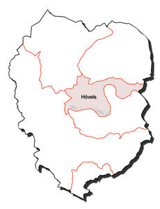 Kartenumriss der Ortsgemeinde Hövels