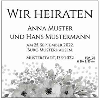 Hochzeitsanzeige