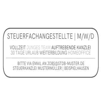 Stellenanzeige Muster