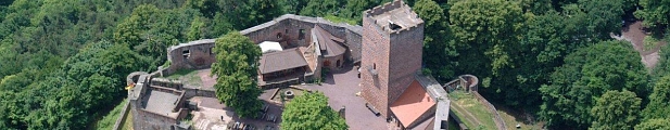 Luftaufnahme der Burg Landeck in der Südpfalz | Bild: GDKE, Czerwinski