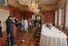 Tafelpräsentation auf Schloss Villa Ludwigshöhe | Bild: GDKE Rheinland-Pfalz / Pfeuffer