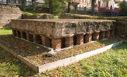 Heizungssystem im Kellergeschoss der Anlage