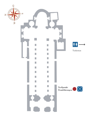 Grundriss mit Treffpunkt Domführungen